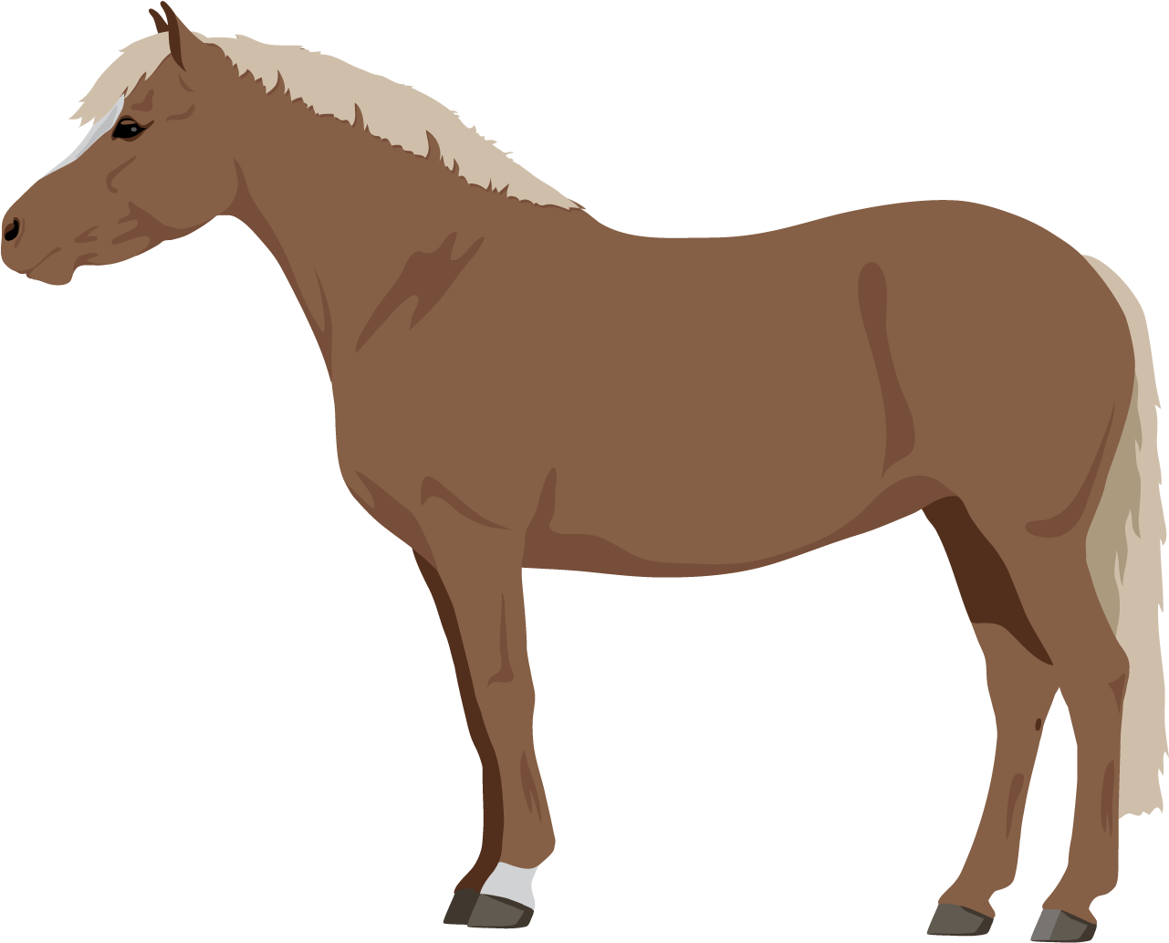 Flaxen Chestnut - Horse Side View (1800x1400)
