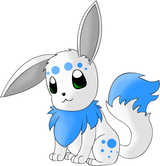 Lou The Eevee By Lugidog - Cartoon (540x578)
