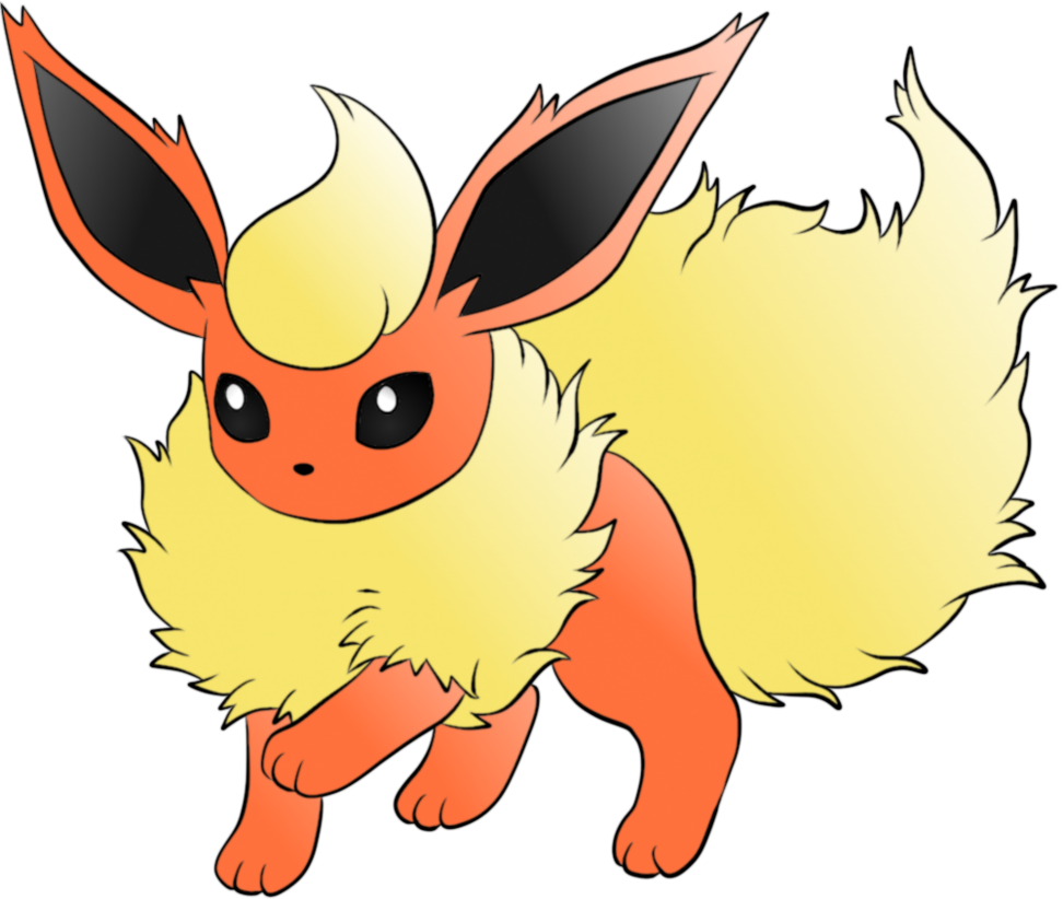 Flareon Pokemon Png Image - Cute Flareon (972x822)