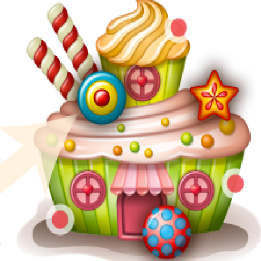 Candy House - Birthday Cake (512x512)