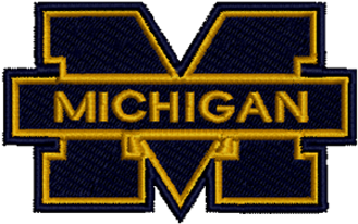 Michigan State Wolverines Embroidered Patch Uptown - University Of Michigan Plates (360x360)
