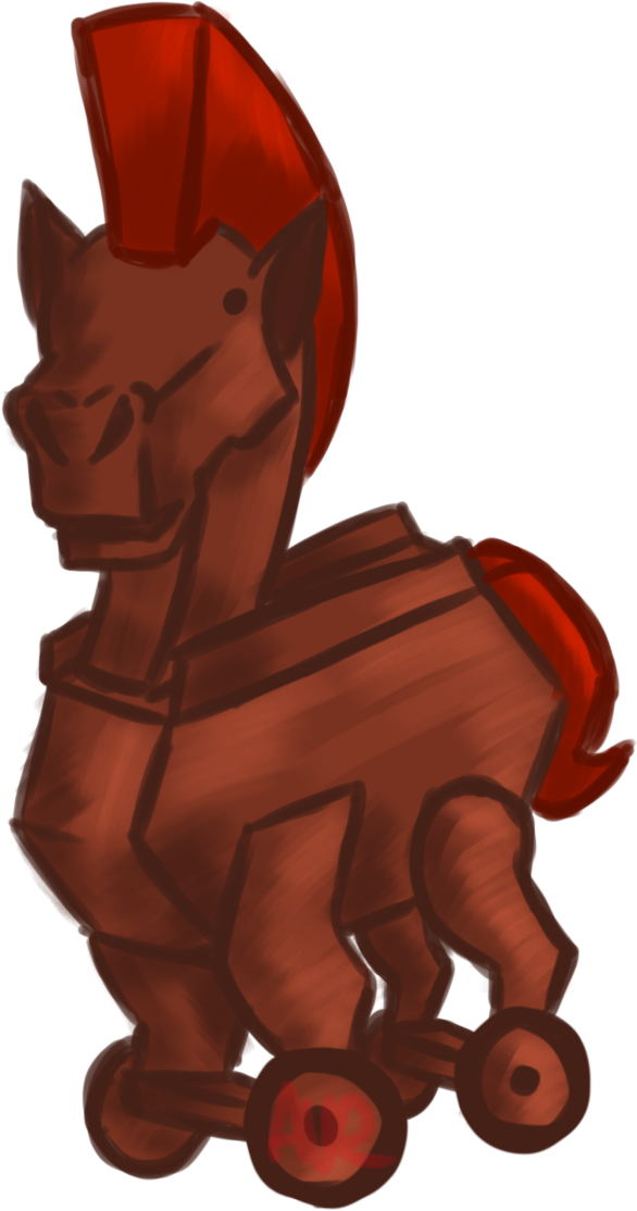 “here's The Trojan Horse Pet From The Olympian Bundle - Horse (586x1114)