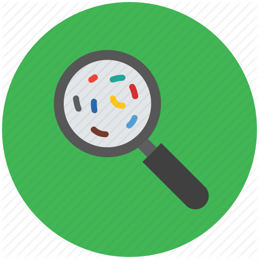 Search Icon Virus - Magnifying Glass Bacteria Icon (512x512)