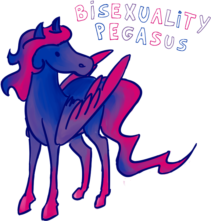28 Collection Of Pegasus Drawing Tumblr - Sexualities As Mythical Creatures (741x791)