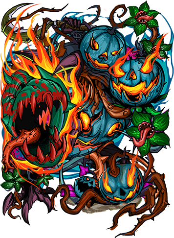 Pumpkin Aberration Boss Figure - Graphic Design (512x512)