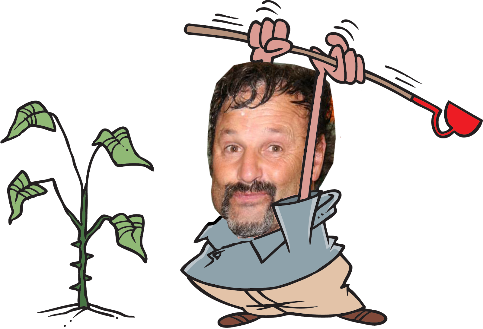 How Not To Prune - Pull Weeds Clip Art (1600x1091)