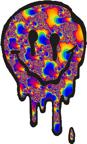 Trippy Clipart Smiley Face Tumblr - Trippy Melting Face Gif (307x517)