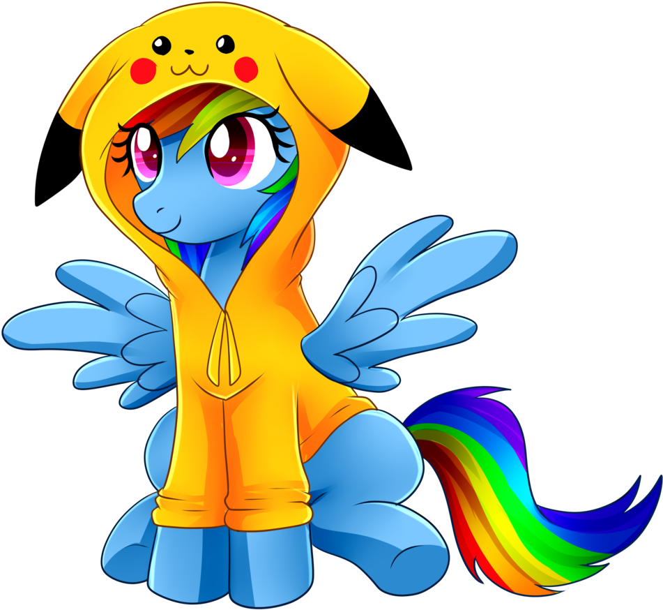 Rainbow Dash Pikachu Pinkie Pie Rarity Princess Celestia - My Little Pony Rainbow Dash Pikachu (1024x942)