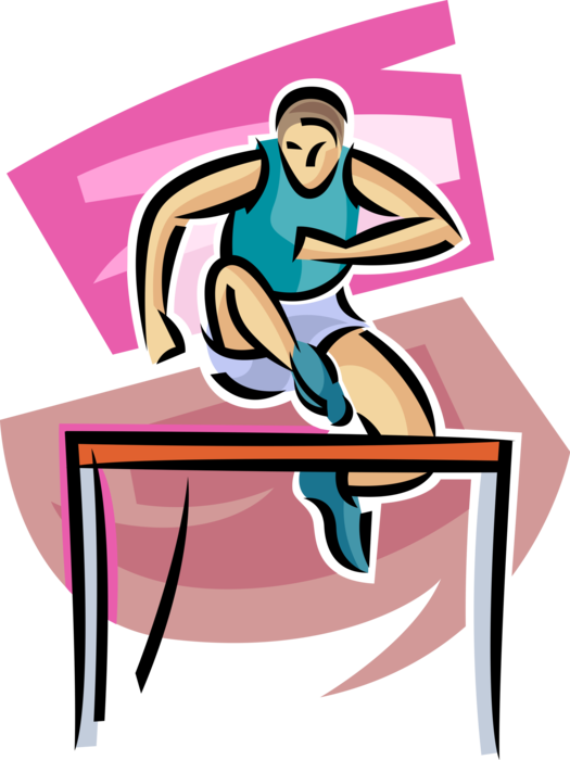 Vector Illustration Of Track And Field Athletic Sport - Vector Illustration Of Track And Field Athletic Sport (525x700)