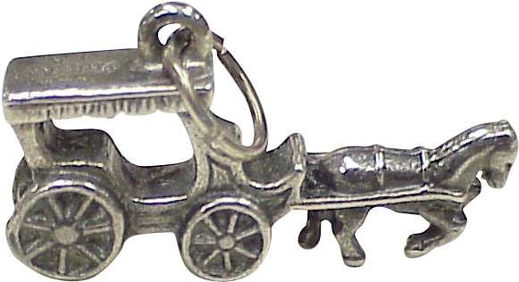 Vintage Sterling Silver Travel Charm ~ New Orleans, - Chaise (580x580)