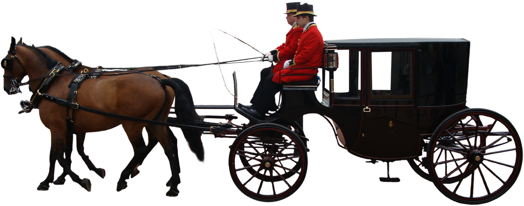 Animal & Person"horse And Carriage" Cutout For Photoshop - Carriage With Horse Png (1300x693)