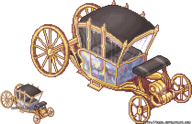 Carriage Patch By Fang - Carriage Pixel Art (633x408)