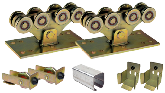 Cantilever Carriage Wheels - Rolling Center 9m Medium Cantilever Gate Kit (600x600)