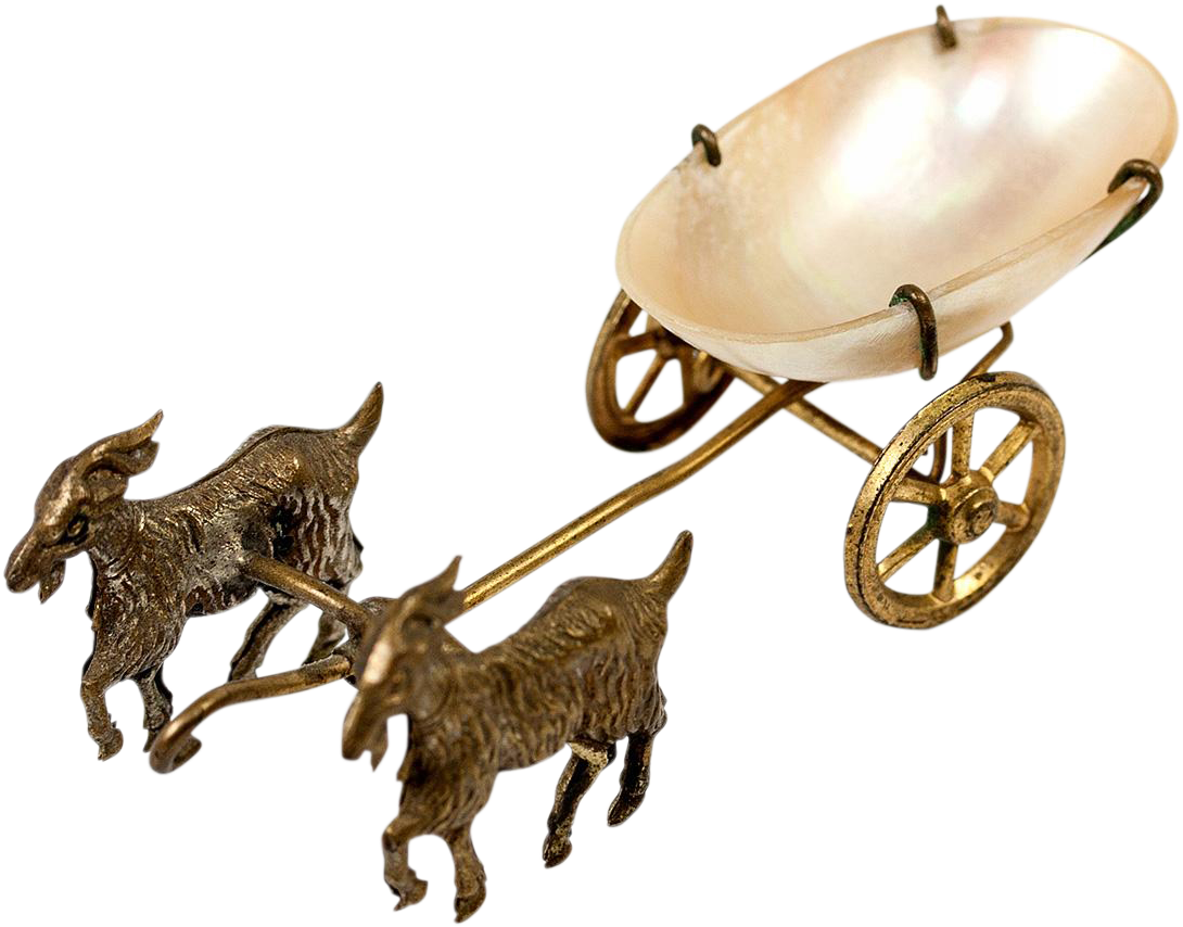 Antique French Goat Cart, Cranberry Glass "egg" Is - Wheelbarrow (1089x1089)