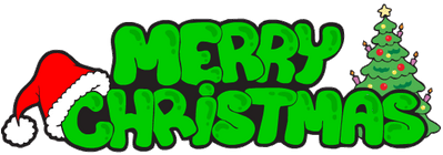 Merry Christmas Green Text - Merry Christmas Text Green Png (400x400)