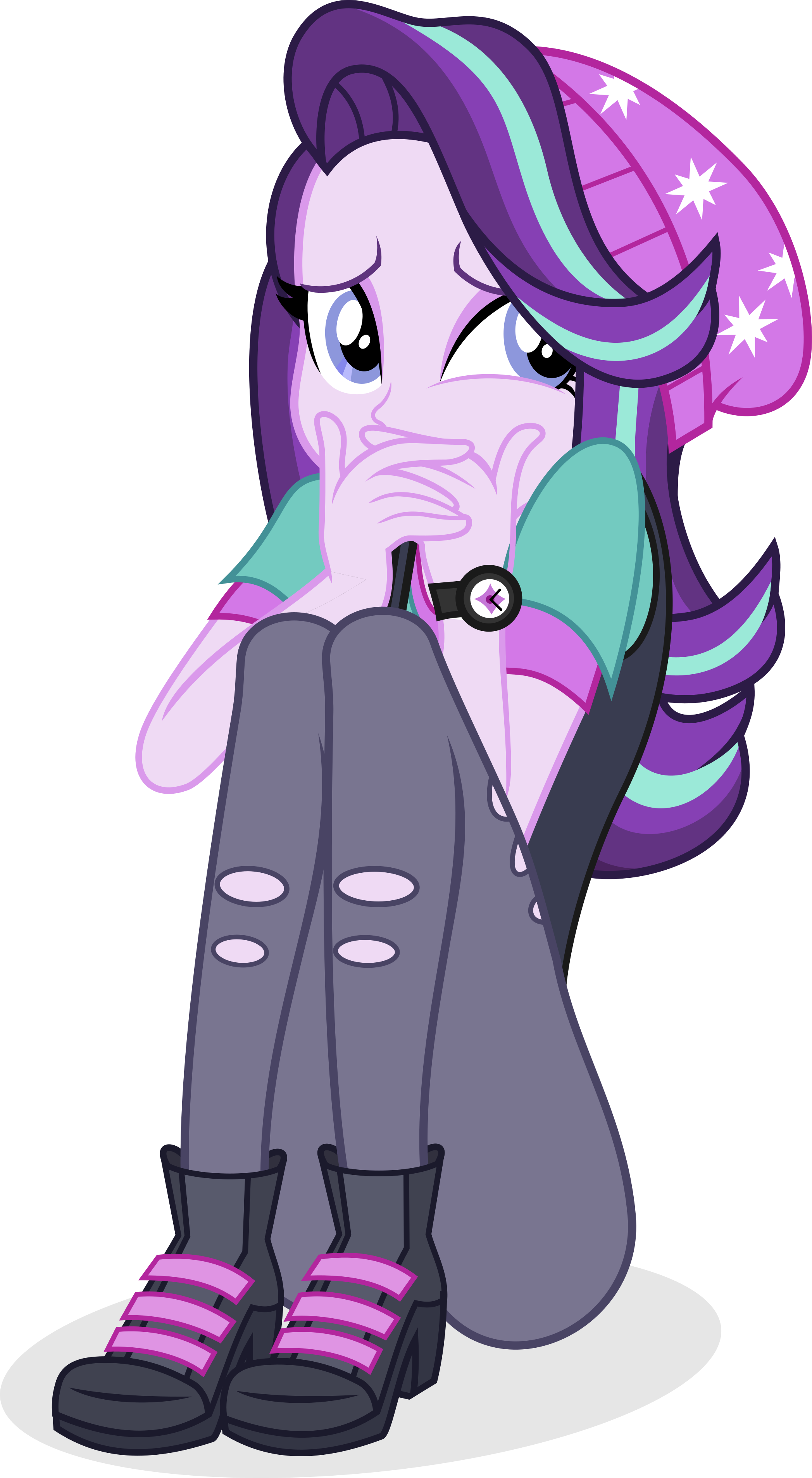Starlight Scared By Punzil504 Starlight Scared By Punzil504 - Starlight Glimmer Eg Png (2095x3812)