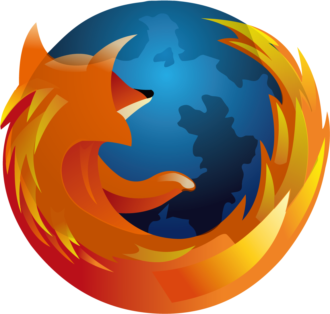 The History Of Firefox And Mozilla - Mozila Firefox Logo Png (1202x1147)