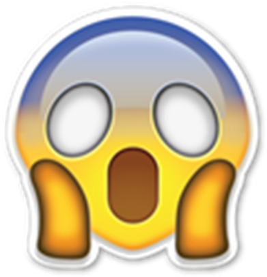 Scared Emoji - Horror Emoji (420x420)