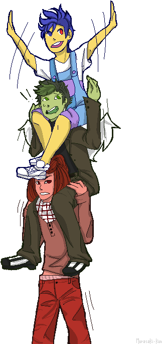 Harry, Manny, And Robin - Harry Robin And Manny (401x739)