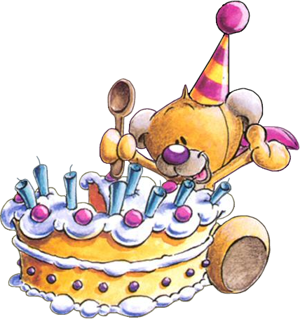 Teddy Bear Happy Birthday Gif (428x454)