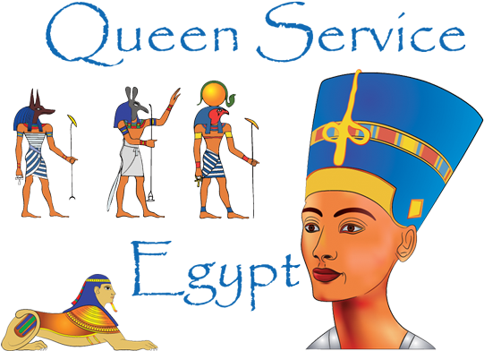 Queen Service Egypt - Egyptian Gods And Goddesses (542x400)