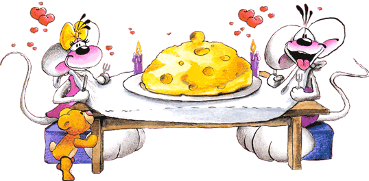 La Dolce Clipart Di Diddl Pimboli Diddlina - Gif Animate Buona Cena (538x264)
