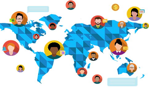 Social Media Clipart Social Service - การ สื่อสาร ไร้ พรมแดน (484x288)