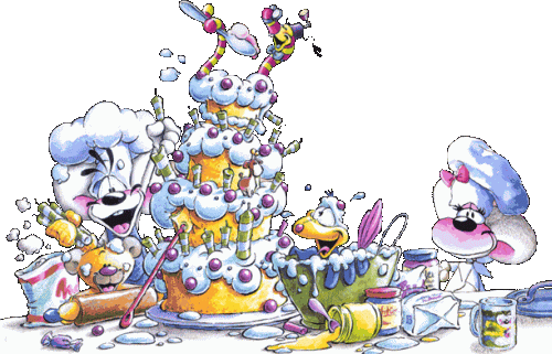 Diddl Gifs Imagenes - Buon Compleanno (500x321)