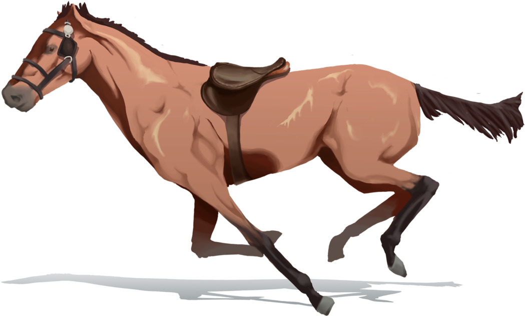 Mustang Pony Foal Stallion Mare - Running Horse Enimeted Png (1213x659)