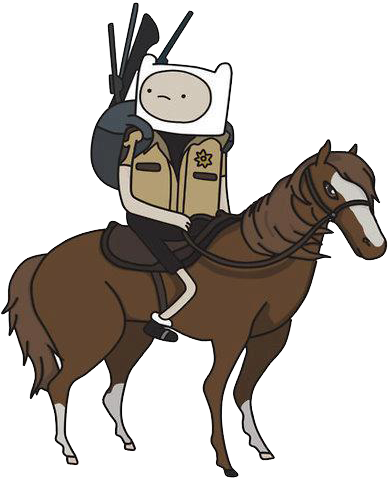 Finn The Human Lumpy Space Princess The Walking Dead - 5 Adventure Time Png (500x500)