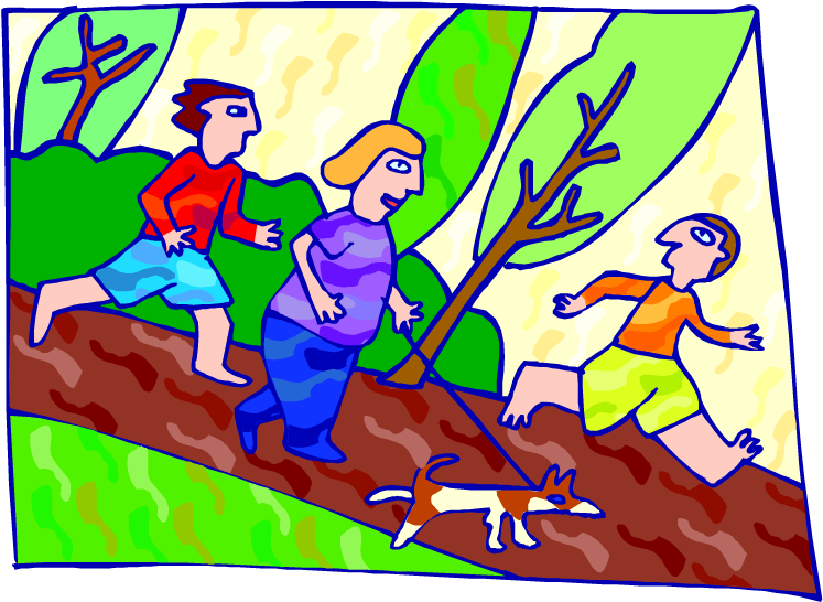 Trails To End Childhood Obesity - Cartoon (750x553)