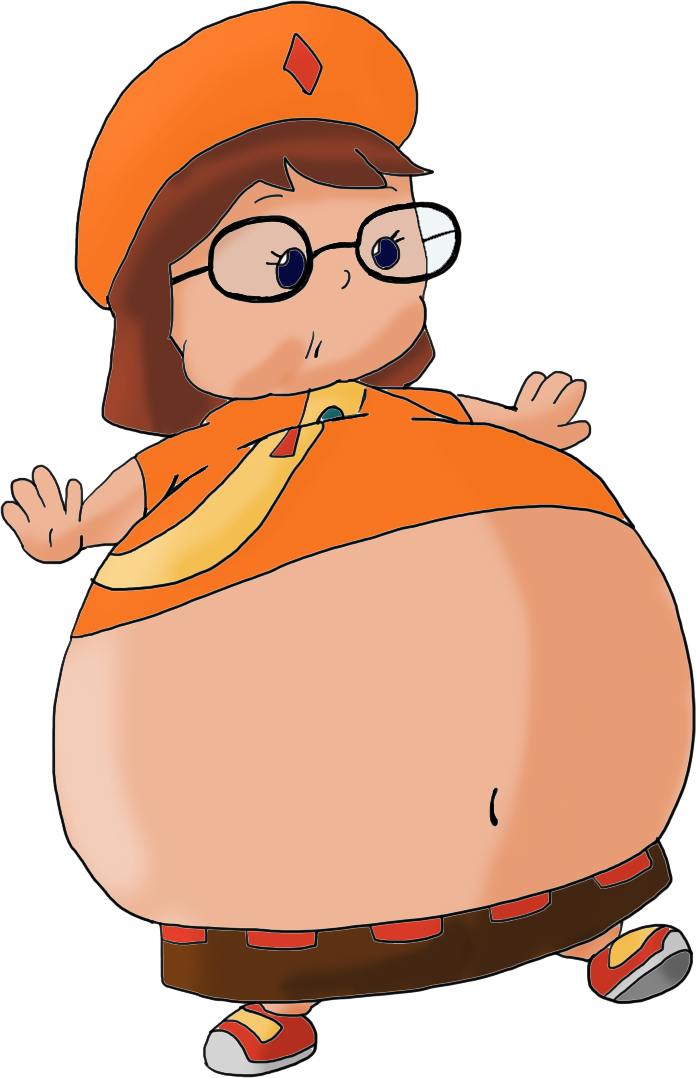 Gretchen Bloated By Juacoproductionsarts - Phineas And Isabella Ferb And Grethen (696x1078)