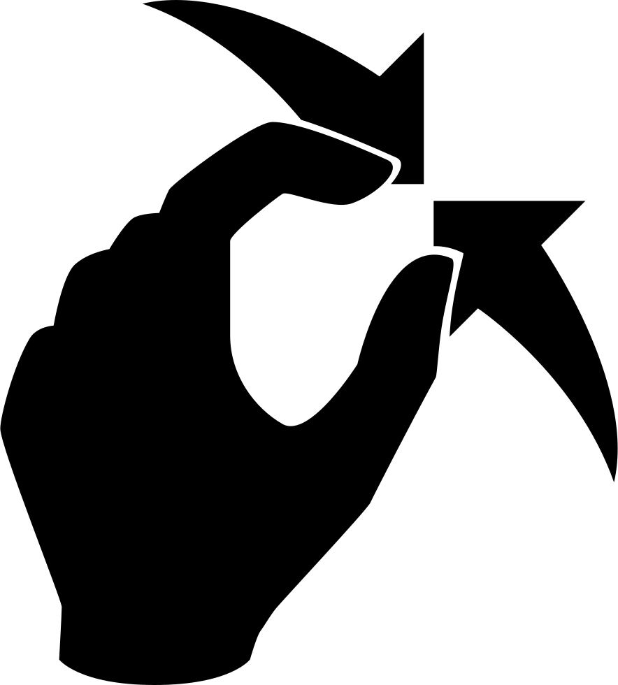 Pinch Comments - Pinch Hand Vector Free (884x980)