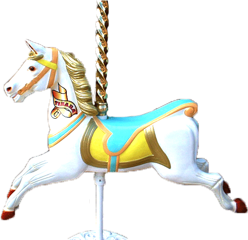 Carousel Horse With Pole And Stand Hire - Child Carousel (640x480)