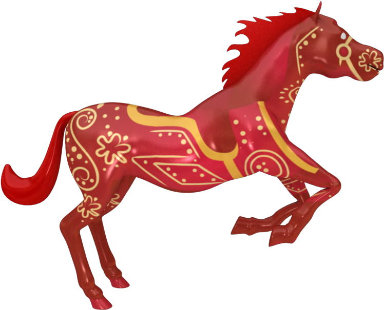 Horse Carousel 3d Model Obj Fbx Ma Mb Mtl 1 - Horse Carousel 3d Max (1000x750)
