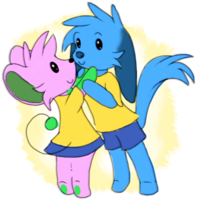 Let Me Pinch Your Cheeks By Junehs - Cartoon (429x415)