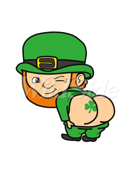 Leprechaun Pinch It Kiss It Whatever - Cartoon (600x600)