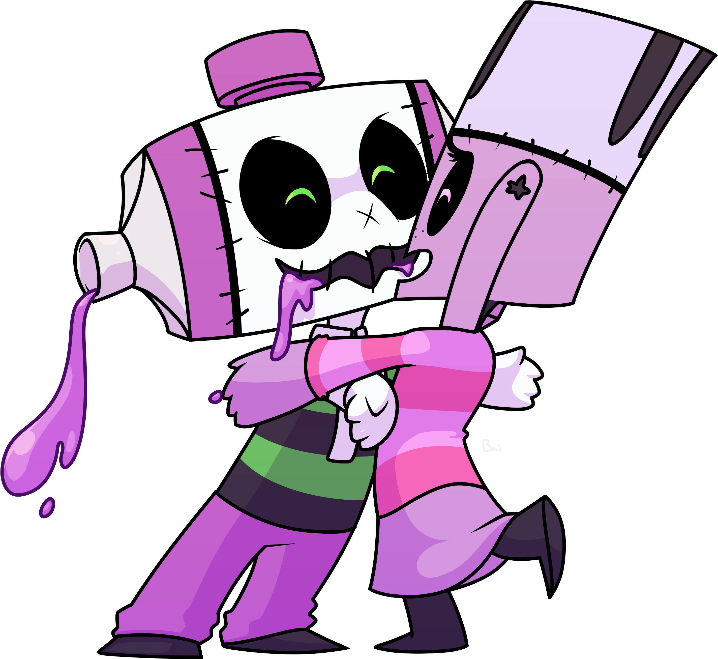Tubey N Noisy - Midnight Horror School Characters (2890x2749)
