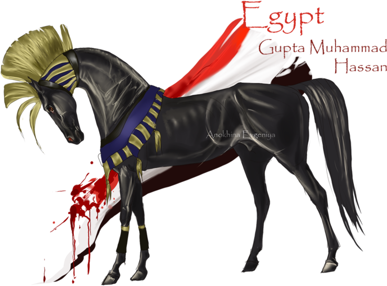 Egypt By Musonart - Horse (900x720)