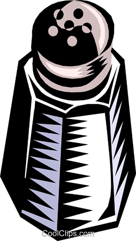 Salt Clipart Transparent - Pepper Shaker Clip Art (271x480)