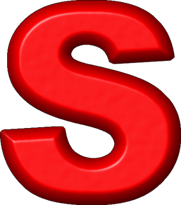 Help For A Noisy Sibilant “ - Letter S In Red (354x400)
