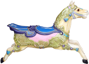 Galloper Horses Made By Rundles - Amusement Park (467x350)