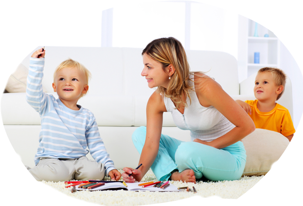 Carpet Cleaning Steam Cleaning Maid Service - Family On Carpet (680x464)