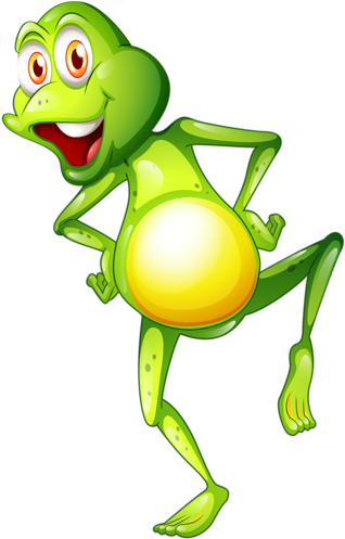 Leap Cute Frog E ~christine Staniforth - Famous Frogs (328x500)