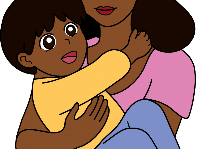 Mommy Clipart Boy Mom - Mother And Child Cartoon (640x480)