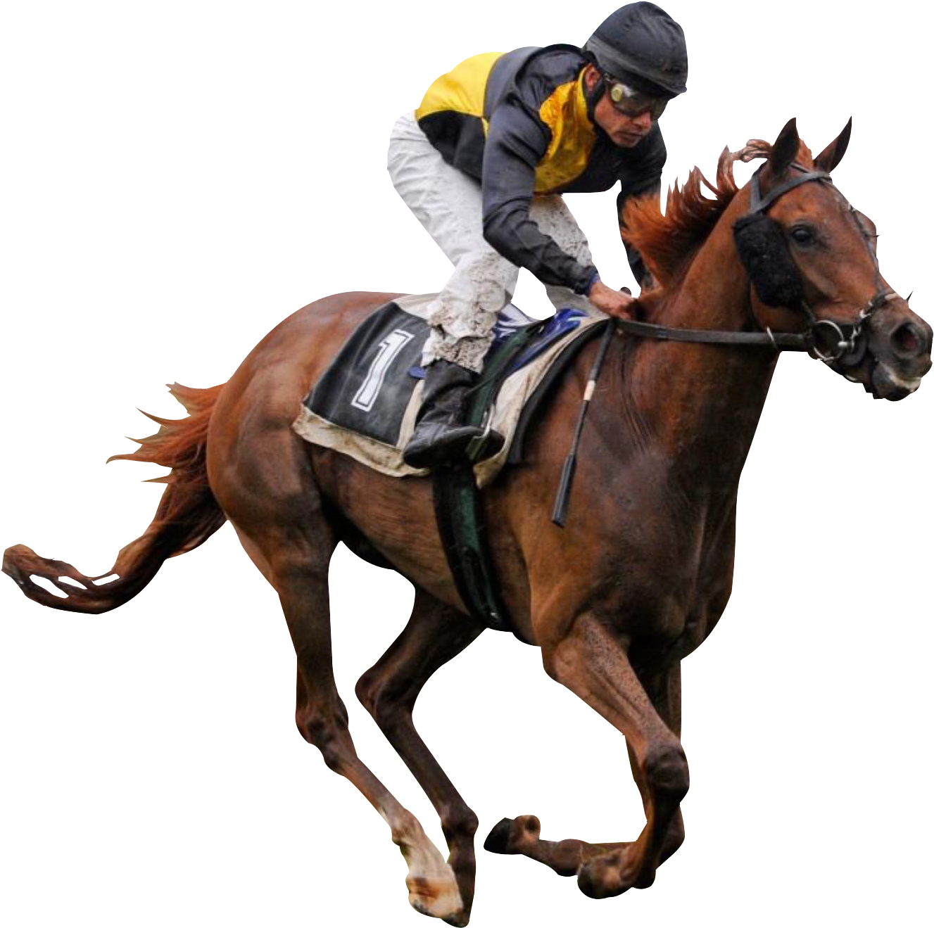 Cowboy Riding Horse Clip Art For Kids - Racing Horse Png (1357x1340)