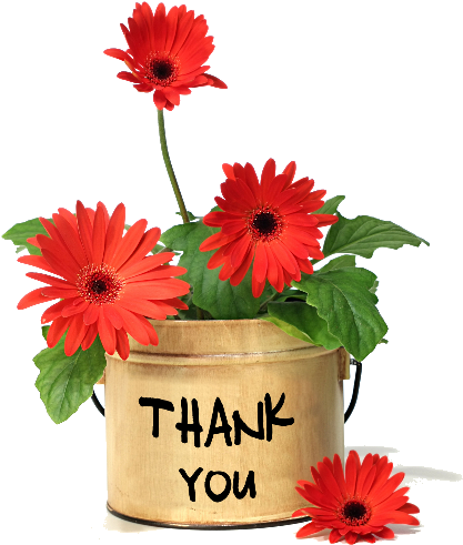 Flower Youtube Clip Art - Thank You With Flowers Gif (467x599)