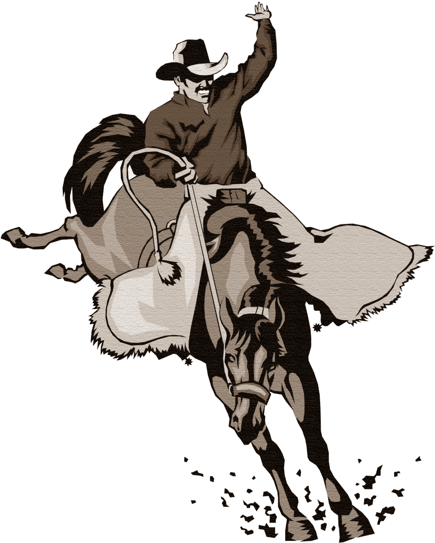 Bucking Bronco Equestrian Rodeo Clip Art - West-mec - Wickenburg High School (865x1080)