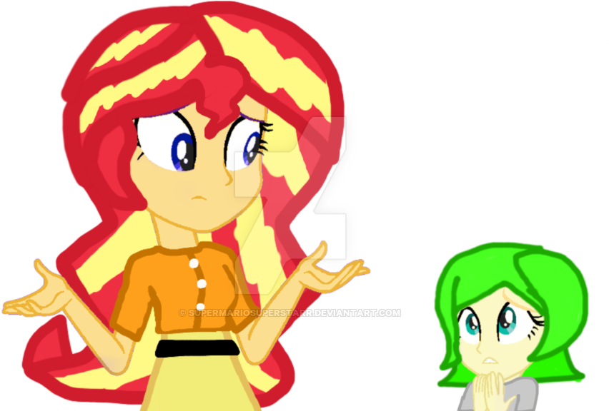 Sunshine Shimmer Shrugs A Cosmo By Supermariosuperstarr - Cartoon (1024x575)