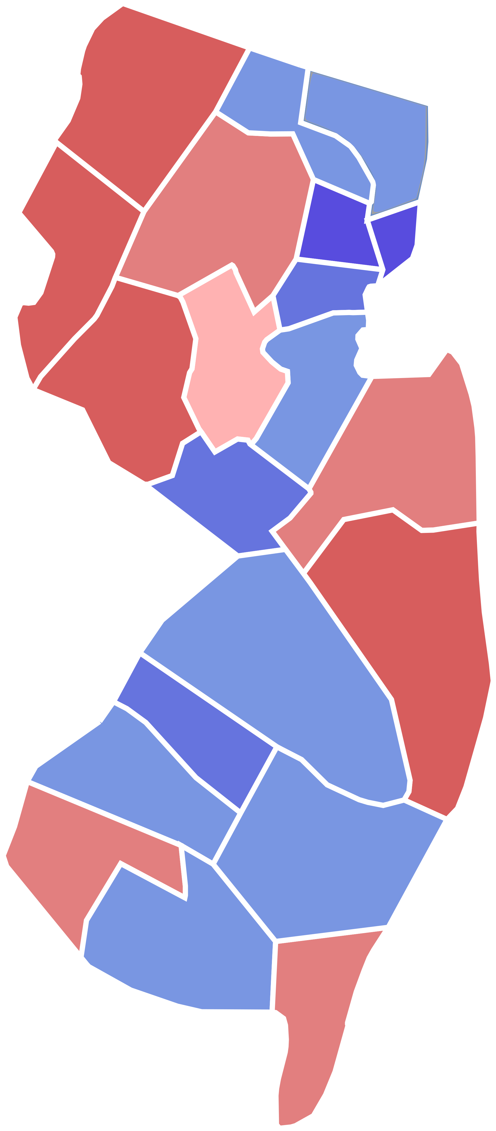 Open - Gubernatorial Election Nj Map 2017 (2000x4547)